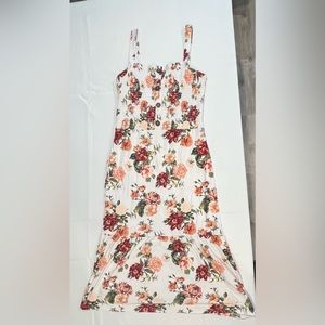 White floral dress